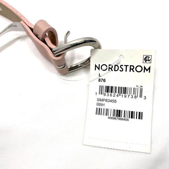 Madden Girl Belt Pale Pink Vegan Leather Silver Buckle Size Large NWT - Picture 4 of 6